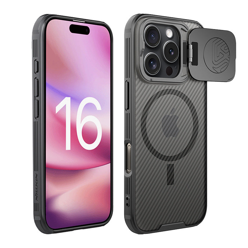 For iPhone 16 Pro Max Nillkin Magnetic Case with Camera Lens Cover